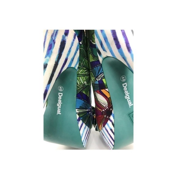 Desigual Geranio Peep Toe Platform  #024-13 - Picture 7 of 8